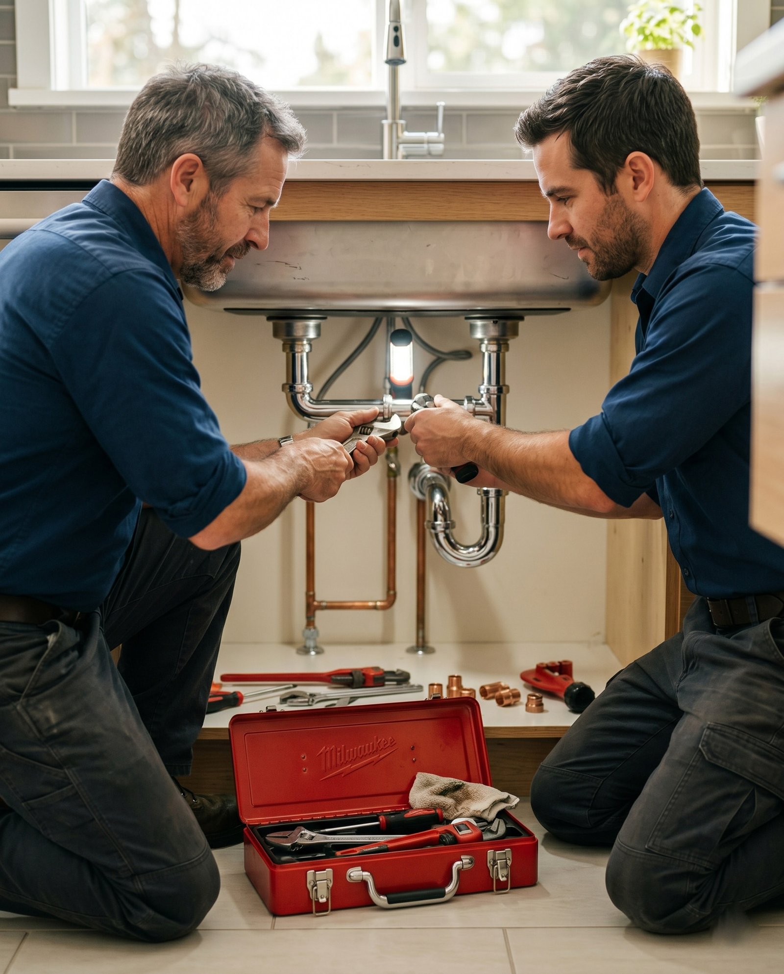 Ottawa Plumbing Service technicians on a job site