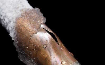 Water Leak Caused by Bursting Frozen Pipes